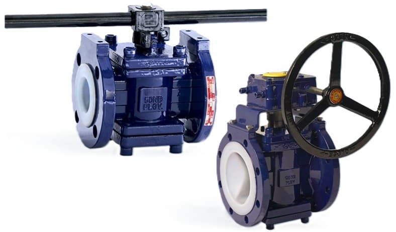 PTFE / PFA Kaplı Plug Vana